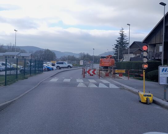 Fermeture de la circulation route de Vivelle