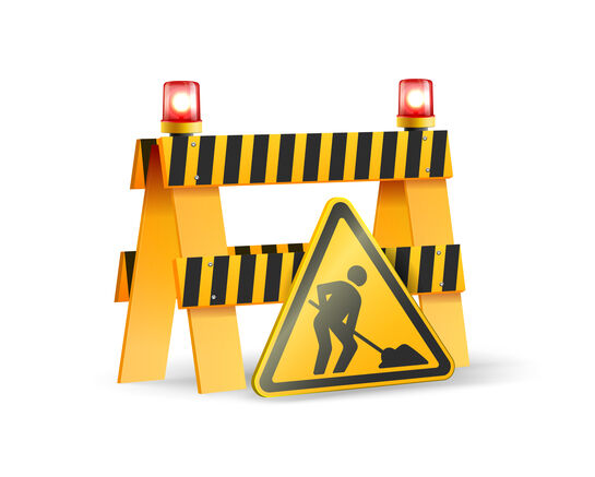 Fermeture de la circulation route de Paris