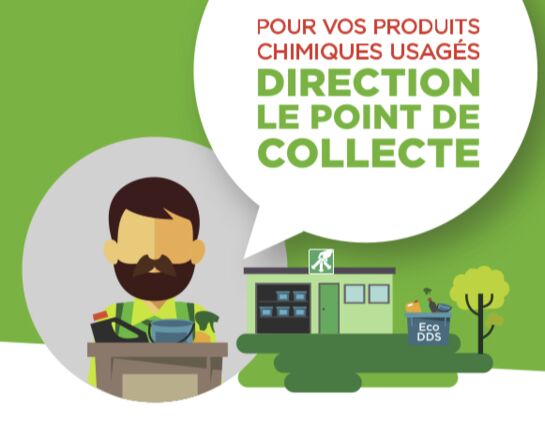 Vos produits chimiques usagers vont en déchetterie !