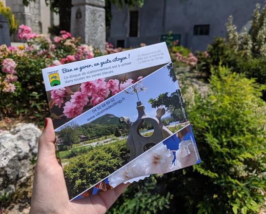 Disque de stationnement offert
