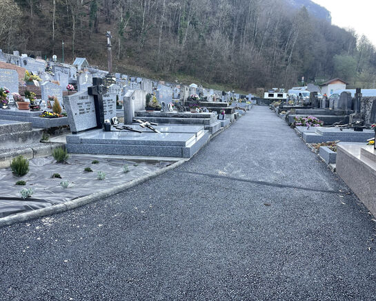 Travaux de rénovation au cimetière du maquis 