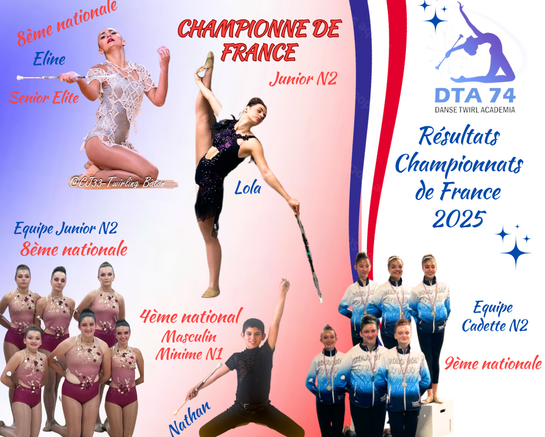 Danse Twirl Academia 74 brille aux championnats de France !