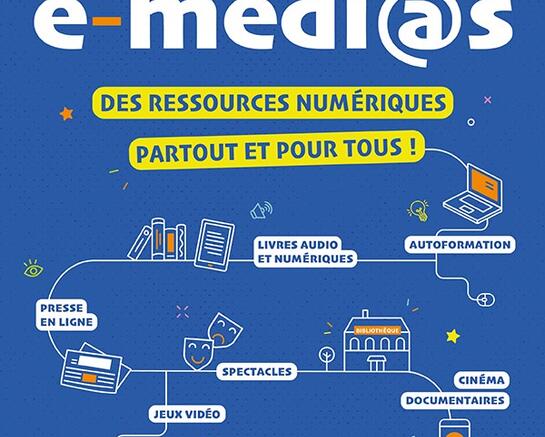 Profitez d'un accès gratuit à la culture avec e-medias