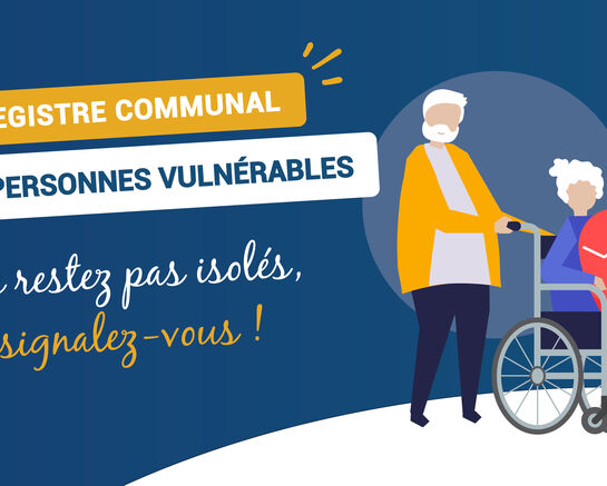 Inscription au registre communal des personnes vulnérables